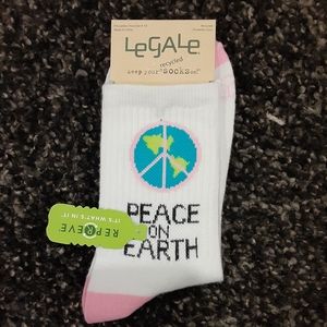 Legale Peace on Earth Crew Socks